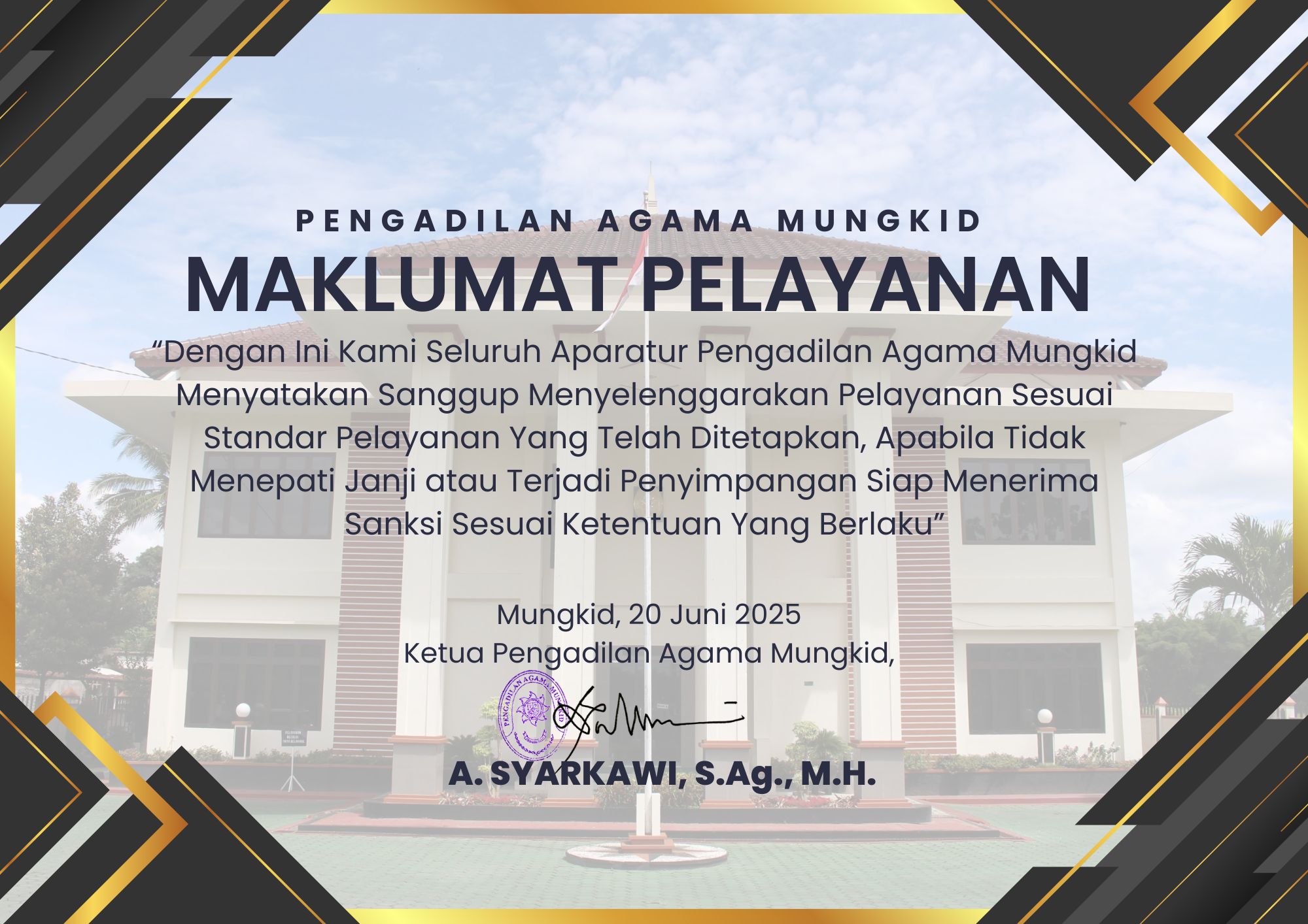 Maklumat Pelayanan 2025 syarkawi
